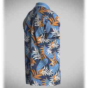 100% algodón personalizado para Polo antiarrugas nuevo estampado de sublimación personalizado patrón sólido Jersey de talla grande manga corta de punto - Product Image 3