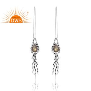 Nuevo diseño, pendiente de piedras preciosas de labradorita Natural de Plata de Ley 925, joyería personalizada para mujer, regalo para ella - Product Image 1
