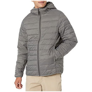 Men's Lightweight Canvas <b>Bubble</b> <b>Coats</b> Custom Logo Digital Print Winter Puffer Jacket - Product Image 1