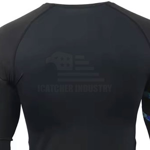 Top Venta Mejor Producto Rash Guard En Manga Larga Último Diseño MMA Wear personalizado Color Rash Guard - Product Image 5