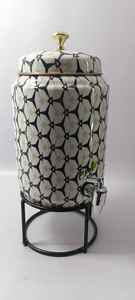 Último diseño Cobre antiguo diamante Metal Enfriador de agua Nuevo diseño Hecho a mano Cobre Dispensador de agua - Product Image 5