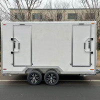 Remorque WC mobile certifiée CE à 2 cabines, toilettes portables avec code VIN pour festivals de musique et événements en plein air