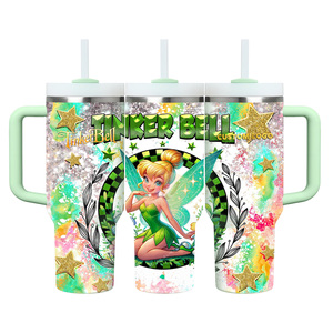 Biểu Tượng Tùy Chỉnh Phim Hoạt Hình <span class=keywords><strong>Tinker</strong></span> Cổ Tích Công Chúa 40Oz Tái Sử Dụng Chân Không Cầm Tay Flask Nhiệt Cup Thép Không Gỉ Rơm Uống Chai Cup - Product Image 6