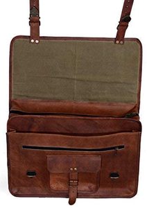 Handmade Buffalo Leather Messenger Cross Body <b>Laptop</b> Bag Office <b>Handbag</b> Briefcase Rustic Vintage Messenger Bag for Men - Product Image 4