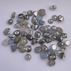 Diamantes Negros Grisáceos Lechosos Naturales de 1 y 2 Quilates, Corte Hexagonal, Redondo y Fantasía, Certificados por IGI, Joyería Fina - Product Image 1