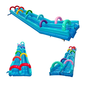 Tobogán acuático inflable grande comercial, tobogán de piscina para niños, juegos infantiles al aire libre - Product Image 5