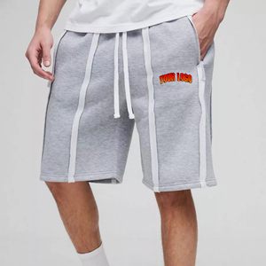 กางเกงขาสั้นแฟชั่นแนวสตรีทสำหรับผู้ชายกางเกงขาสั้นผ้าฝ้าย100% ขนาดใหญ่พิเศษระบายอากาศได้ดีกางเกงขาสั้นพิมพ์โลโก้ได้ตามต้องการ - Product Image 1