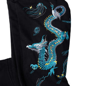 2024 venta completa cremallera bordado desgastado sin dobladillo sudaderas con capucha para hombres marca privada sudaderas con capucha de alta calidad - Product Image 6