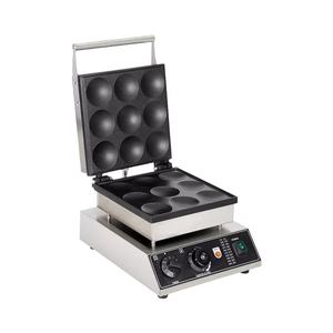 2025 Hot Street Food Machine Máquina redonda para hacer gofres Máquina para panqueques Poffertjes Grill con 9 agujeros para restaurante - Product Image 1
