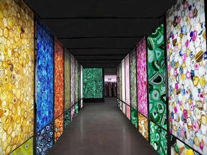 Encimera de Ágata Natural, Pared Retroiluminada Personalizada, Mesas de Comedor Únicas de Cristal, Muebles de Lujo, Mejores Precios - Product Image 3