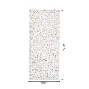 Plaques murales décoratives en bois - 16x36 pouces, lot de 1 - Panneau mural sculpté élégant pour rehausser la décoration de votre pièce - Product Image 2