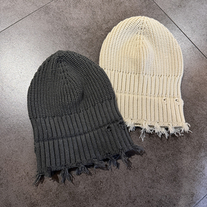 Bonnet en tricot épais à rayures de haute qualité personnalisé 100% acrylique 2025, personnalisation du logo, couleurs, bonnet à ajustement régulier, bonnets - Product Image 4