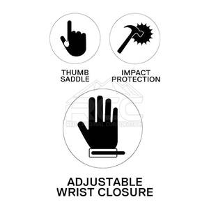 ถุงมือกันแรงกระแทกสำหรับ2025ในอุตสาหกรรมถุงมือป้องกันการกระแทกดีไซน์ใหม่สำหรับมืออาชีพ - Product Image 6