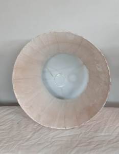 Haute demande doux rose blanc bloc impression lin tissu moderne luxe abat-jour chaud ambiance intérieure confortable pour les couvertures de lumière - Product Image 3