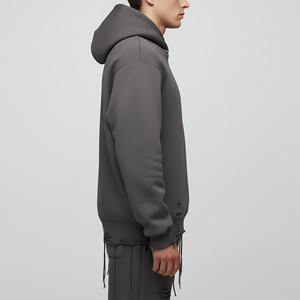 Prix de gros, sweat-shirts pour hommes, grande taille, tendance, surdimensionnés, style streetwear, hiver, broderie personnalisée, effet bouffant - Product Image 6