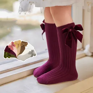 Children's stockings cotton girls' high socks lace baby socks preppy princess socks