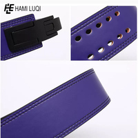 Ceinture de Powerlifting en Cuir Personnalisée pour Soulevés de Terre - Ceinture de Musculation Professionnelle de 40 mm pour la Protection en Salle de Sport