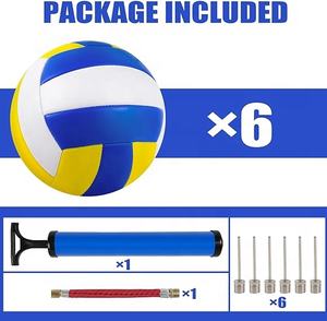 ราคาขายส่งคุณภาพสูงระดับมืออาชีพขนาด 5 หนัง PU สัมผัสนุ่มลูกบอลชายหาดในร่มกลางแจ้งฝึกวอลเลย์บอลพอง - Product Image 6