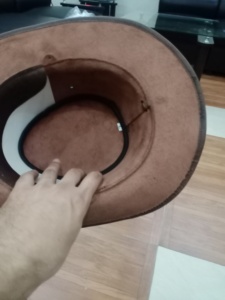 หมวกคาวบอยหนังแท้สีน้ำตาลพรีเมียม พร้อมรูระบายอากาศและดีไซน์วินเทจ หมวกหนังสไตล์ตะวันตกแบบสั่งทำสำหรับผู้ชาย - Product Image 3