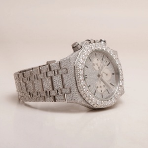 2025 reloj automático de lujo para hombre VVS Clarity Lab Grown Diamond caja de acero inoxidable cadera de cristal de titanio - Product Image 2