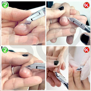 Coupe-ongles en acier inoxydable de qualité supérieure, à ouverture large et lame courbée, best-seller pour la pédicure - Product Image 6