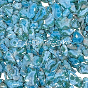 Vente en gros Larimar naturel Cabochon surface lisse dos plat pierre semi-précieuse pierres précieuses en vrac mélange forme et taille - Product Image 1