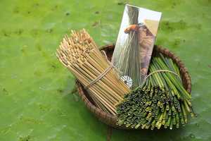 100% pailles d'herbe biologiques écologiques du Vietnam pailles à boire jetables biodégradables naturelles - Product Image 6