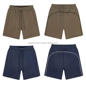 Pantalones Cortos de Verano para Hombre, Estilo Urbano, con Bordado Personalizado, Tejido Grueso Lavado, OEM - Product Image 5