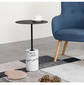 โต๊ะกาแฟทรงกลมอัจฉริยะแบบหมุนได้ทำจากโลหะหรูหราเกรดสูงทันสมัยรูปทรงรังนกร่วมสมัยสินค้ามาใหม่ - Product Image 2