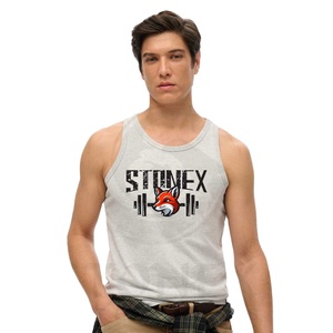 Débardeur sans manches 100% coton coupe ajustée pour homme Débardeur de gymnastique de couleur personnalisée et décontractée - Product Image 1