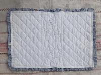 Ensemble de dessous-de-verre matelassés en coton 100% biologique, faits main, de haute qualité, avec bordure passepoilée, pour la maison et la restauration