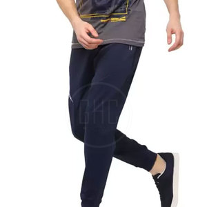 Custom Logo Men's High Waist Sweatpants Plus Size Casual Sportswear Cotton <b>Elastic</b> Waist for Outdoor Use in Stock Fabric - Product Image 5