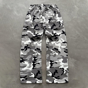 Sudadera con capucha y jersey de poliéster/algodón de peso pesado personalizada, chándal con estampado de camuflaje para hombre - Product Image 4