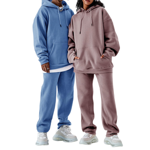 ชุดฮู้ดดี้และกางเกงทรงโอเวอร์ไซส์แบบมีสไตล์สำหรับผู้หญิง ชุดแทรคสูทคุณภาพสูงพร้อมโลโก้สั่งทำ เหมาะสำหรับใส่ในชีวิตประจำวัน - Product Image 5