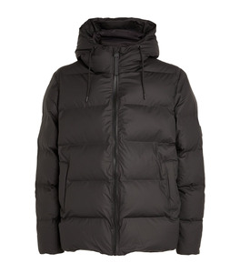 Wholesale Custom <b>Black</b> Down <b>Hooded</b> Puffer Jacket Windbreaker Warm Quilted Jacket Winter Outdoor <b>Coat</b> Bubble Parka Men's Jackets - Product Image 3