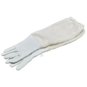 2025 gants d'apiculture cuir de peau de chèvre avec 3 gants anti-piqûres en tissu maillé à couches pour apiculteurs avec service OEM - Product Image 1