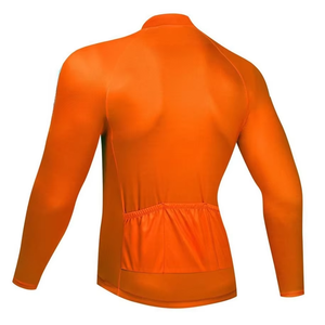 Maillot de cyclisme à manches longues personnalisable avec logo, vente en gros OEM, haute élasticité, anti-frottement, coupe ergonomique pour équipes de club et VTT - Product Image 2