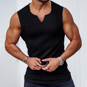 OEM transpirable mejor diseño de tendencia hombres camiseta sin mangas fabricante de fábrica logotipo personalizado último estilo gimnasio Fitness hombres camisetas sin mangas - Product Image 5