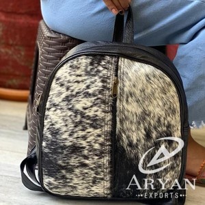 กระเป๋าสะพายหลังแบบหนังวัวแท้ย้อนยุคทำด้วยมือมีสไตล์ใหม่กระเป๋าสะพายหลังใช้ได้ทั้งชายและหญิงแบบลำลอง - Product Image 1