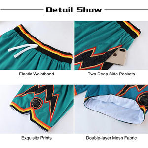 Shorts en maille pour hommes personnalisés, sublimés, solides, respirants, à séchage rapide, écologiques, service OEM, été, natation - Product Image 6