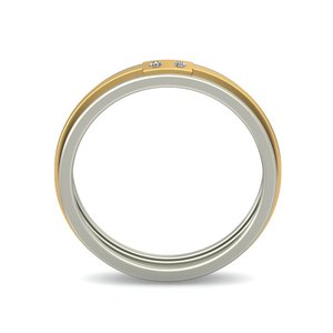 Ishi แหวนเพชร18K สำหรับผู้ชาย - Product Image 4