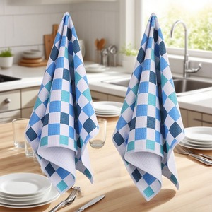 High Quality Wholesale Linen Striped Disposable Compressed Absorbent Eco-Friendly Quick-Dry <b>Hand</b> <b>Kitchen</b> <b>Towel</b> Woven - Product Image 1