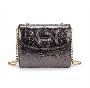 Borsa Clutch in PU Metallizzato con Chiusura Magnetica e Tracolla a Catena per Feste Serali 13,5x10,5x6 Cm - Product Image 5