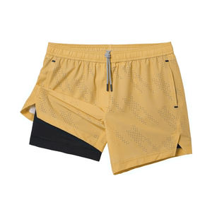 Short de sport d'été 4 Way Stretch Solid Quick Dry Short de surf de plage pour hommes Logo personnalisé Short de course à pied pour hommes Gym - Product Image 1