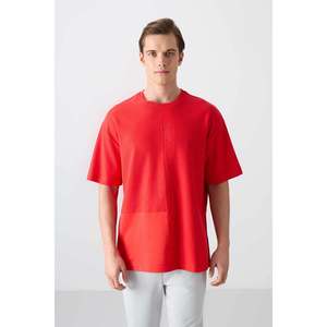 Tommylife เสื้อยืดคอกลมสำหรับผู้ชายขนาดใหญ่88337สีกรมท่า-น้ำเงินเข้ม - Product Image 2