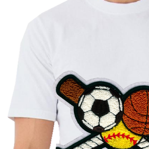 T-shirt en coton doux surdimensionné de haute qualité pour hommes lavage à l'acide en détresse en gros avec appliques brodées vêtements de fitness longs - Product Image 3