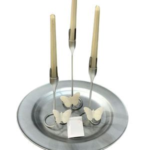 Candelero de Metal plateado de calidad Superior, candelabro de diseño de mariposa elegante, candelabro decorativo, suministros para restaurante de Hotel - Product Image 6