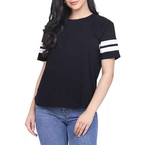Camisetas Oversize Vintage para Mujer al por Mayor con Logotipo Personalizado, Detalle de Botones, Agujeros y Parches, Spandex/Poliéster - Product Image 1