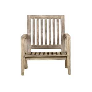 Chaise longue Meadow Bistro, design minimaliste moderne, légère, confortable, en teck massif, pour l'extérieur, salle à manger, parc, villa - Product Image 4