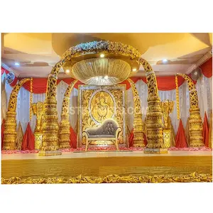 Тамилийский Свадебный мандап со слоном, бугорка, колонна, традиционное свадебное украшение, мандап, южноиндийский слон, бугорка, колонна